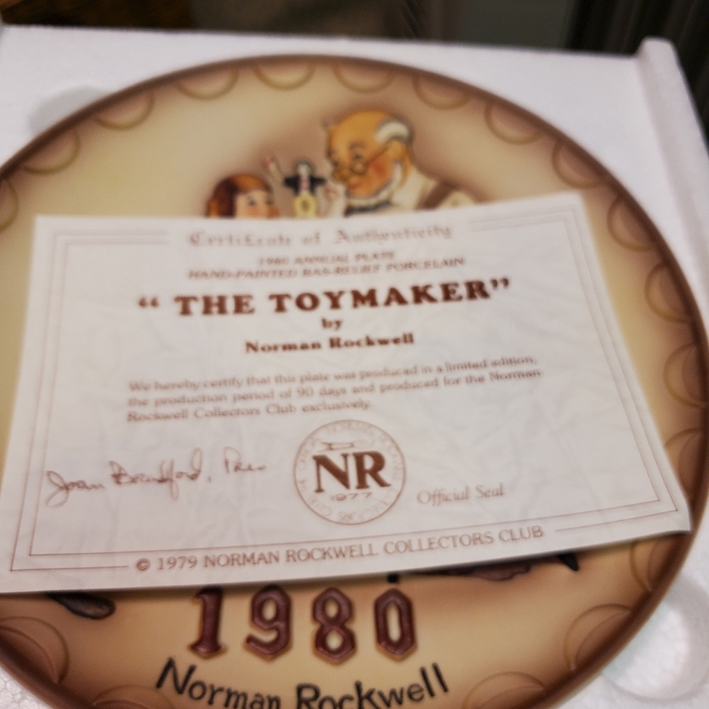 Norman Rockwell Collectors Plate - Picture 2 of 2
